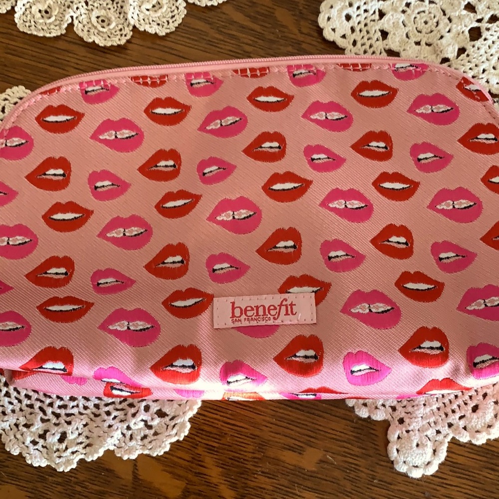 Benefit  make up bag new pink